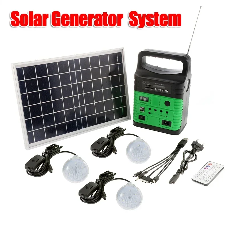 Outdoor Power Source - Portátil Camping Solar Power Generator System,