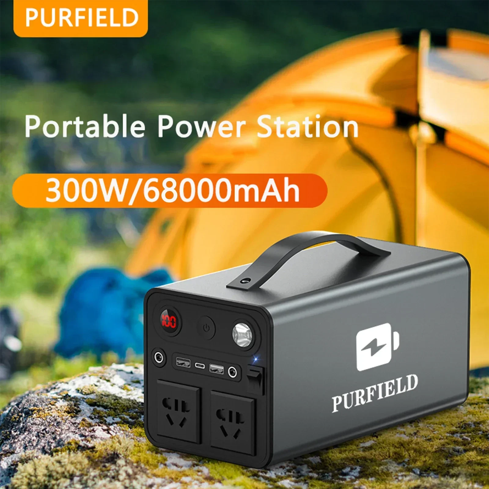 Outdoor Power Source - Purfeeld portátil power 68000mah 300w estação
