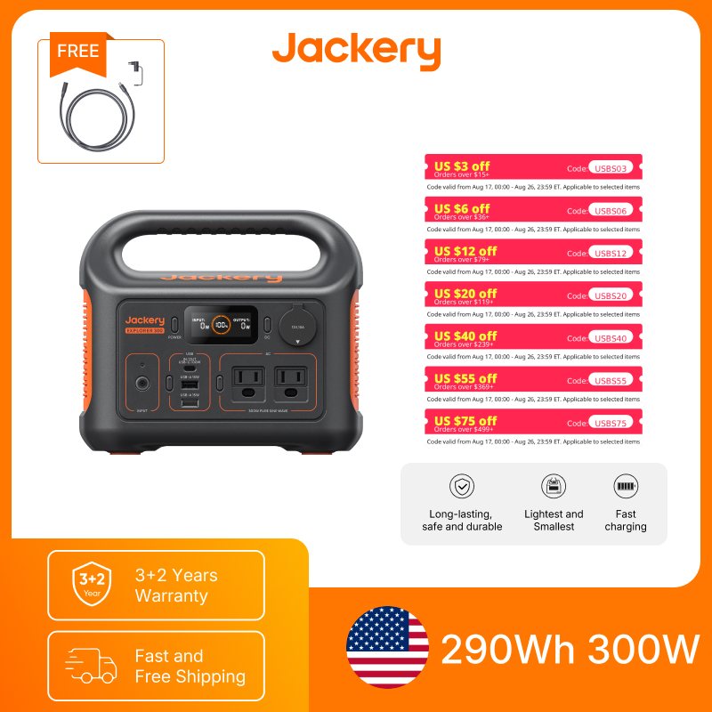 Outdoor Power Source - Estação de Energia Portátil Jackery Explorer