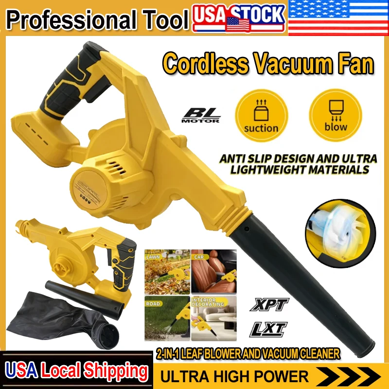 Leaf Blower Cordless - Ventilador de folhas sem fio dewalt,