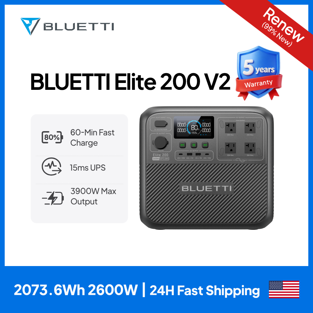 Outdoor Power Source - 【Renovado】Estação de Energia Portátil BLUETTI Elite