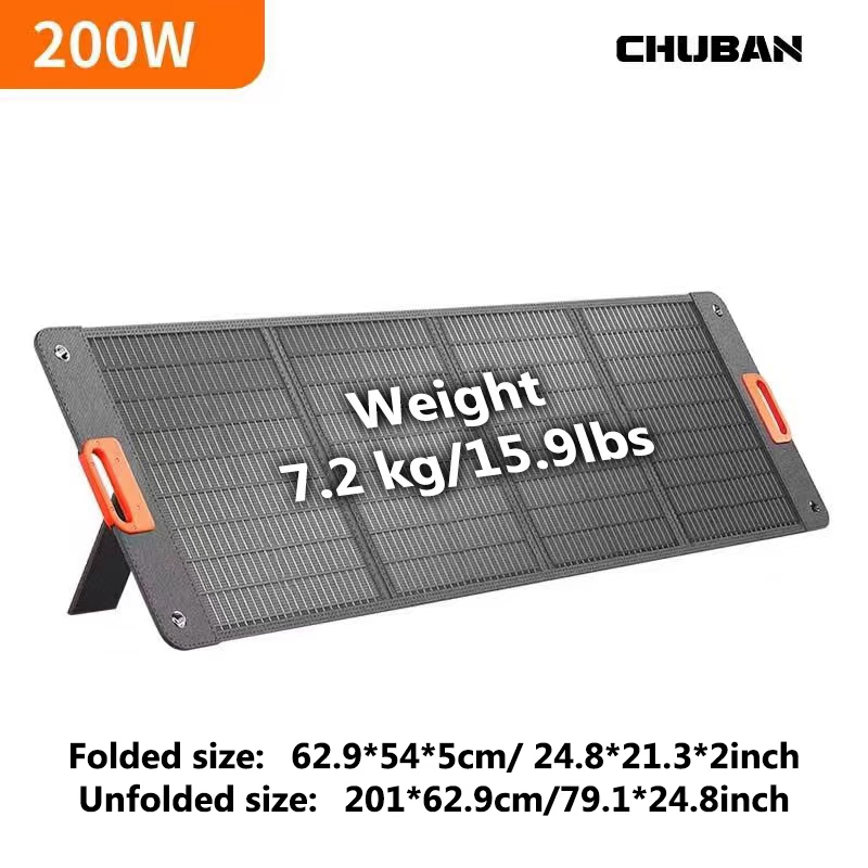 Outdoor Power Source - Painel Solar Dobrável de 200W, 400W,