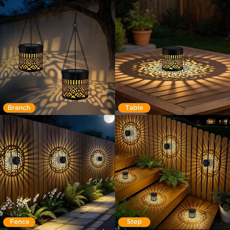 Outdoor Power Deals - 【Oferta Imperdível】Luzes Solares para Cerca Externa,