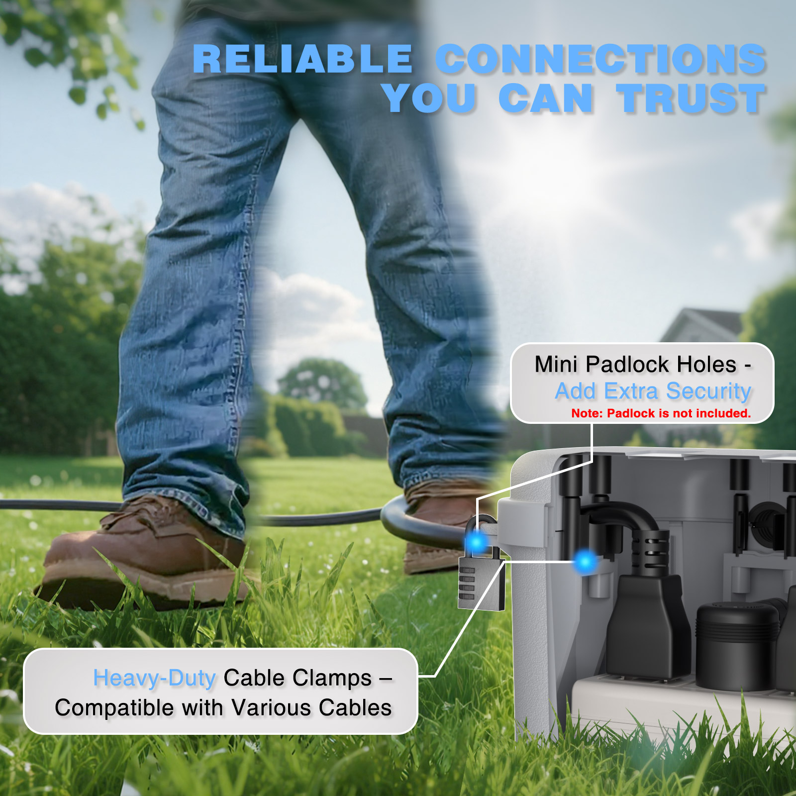 Caixa Elétrica Externa à Prova - Outdoor Power Strip With Cover avaliação e preço