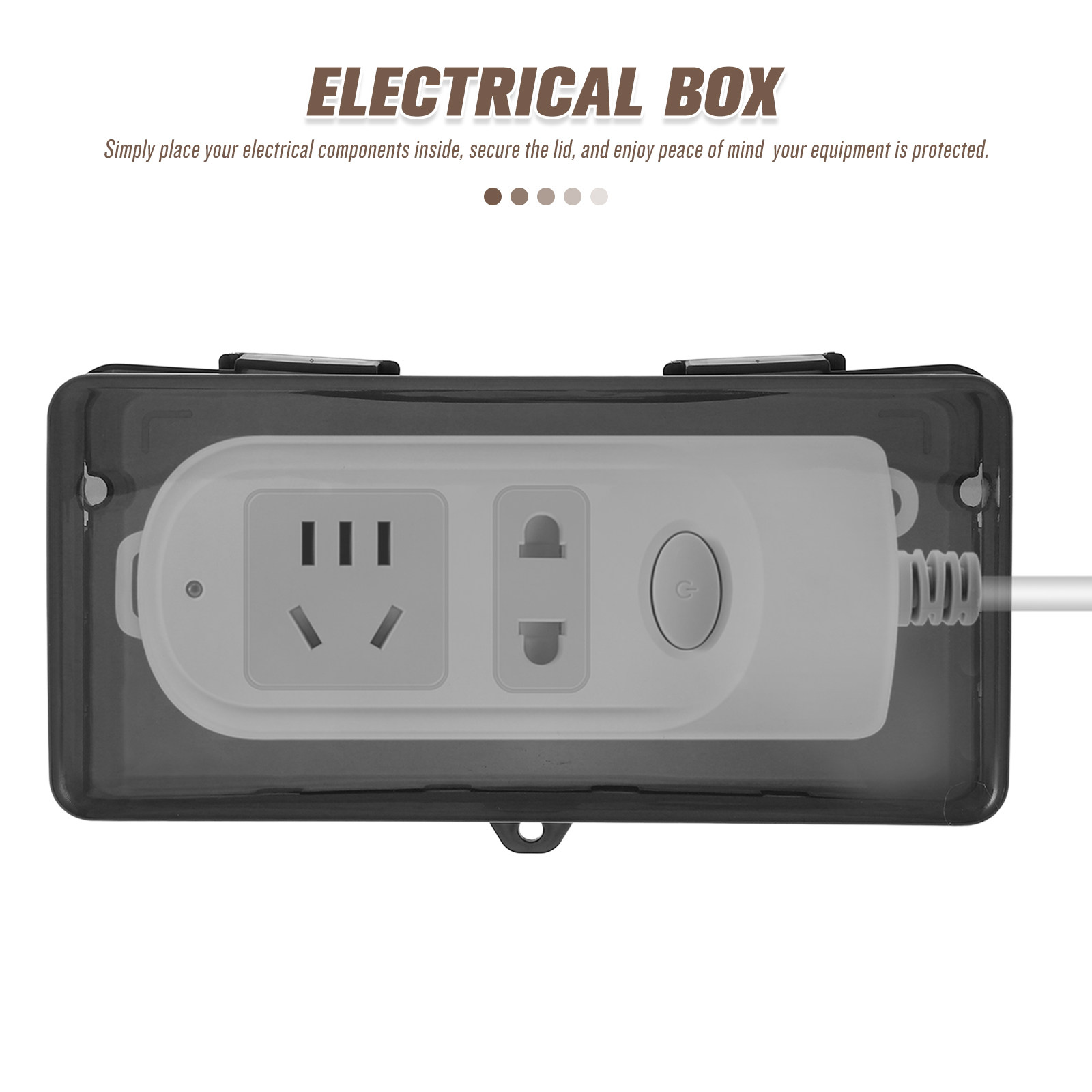 Caixa Elétrica Externa Grande  - Outdoor Power Strip With Cover avaliação e preço