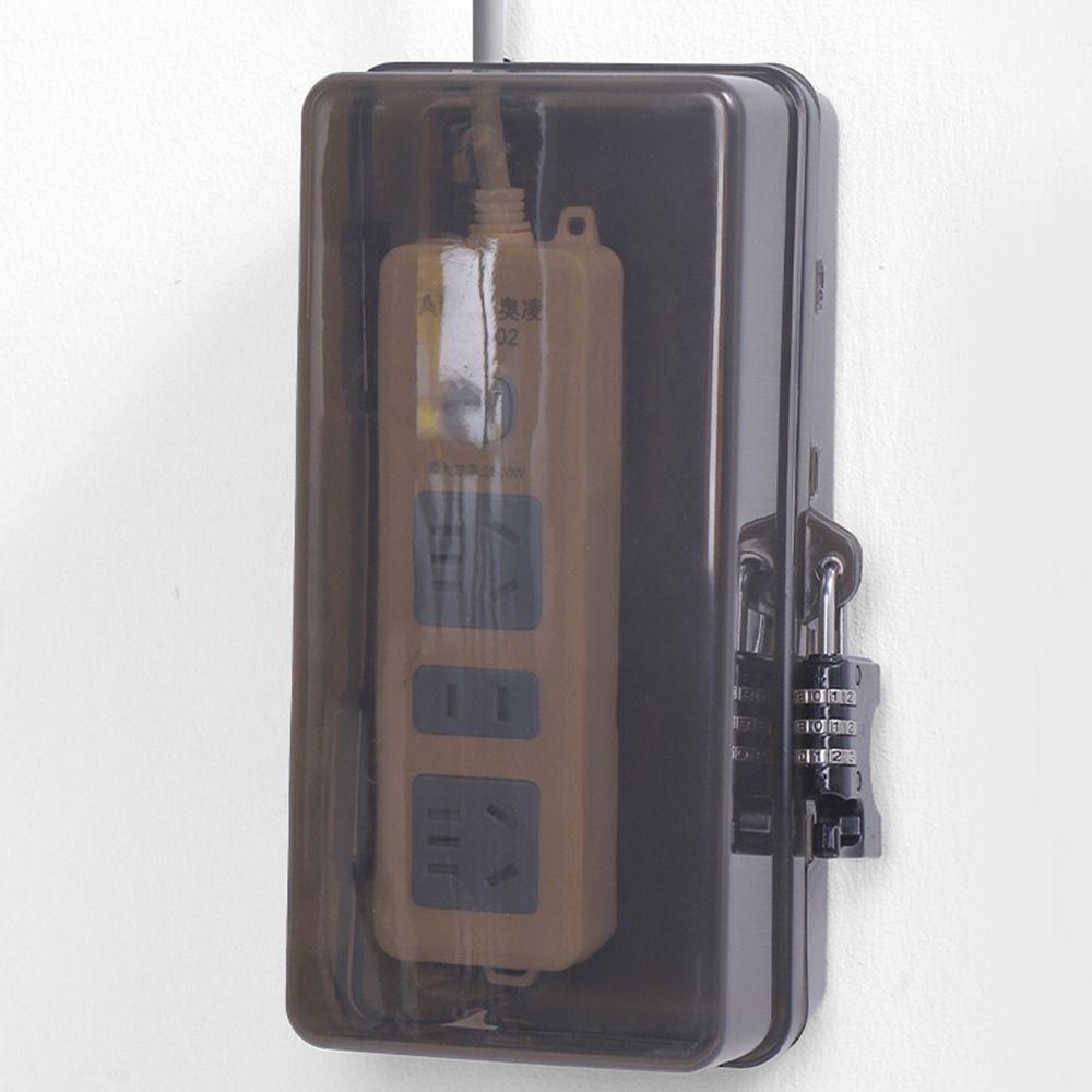 Caixa de Plástico Durável Anti - Outdoor Power Strip With Cover avaliação e preço