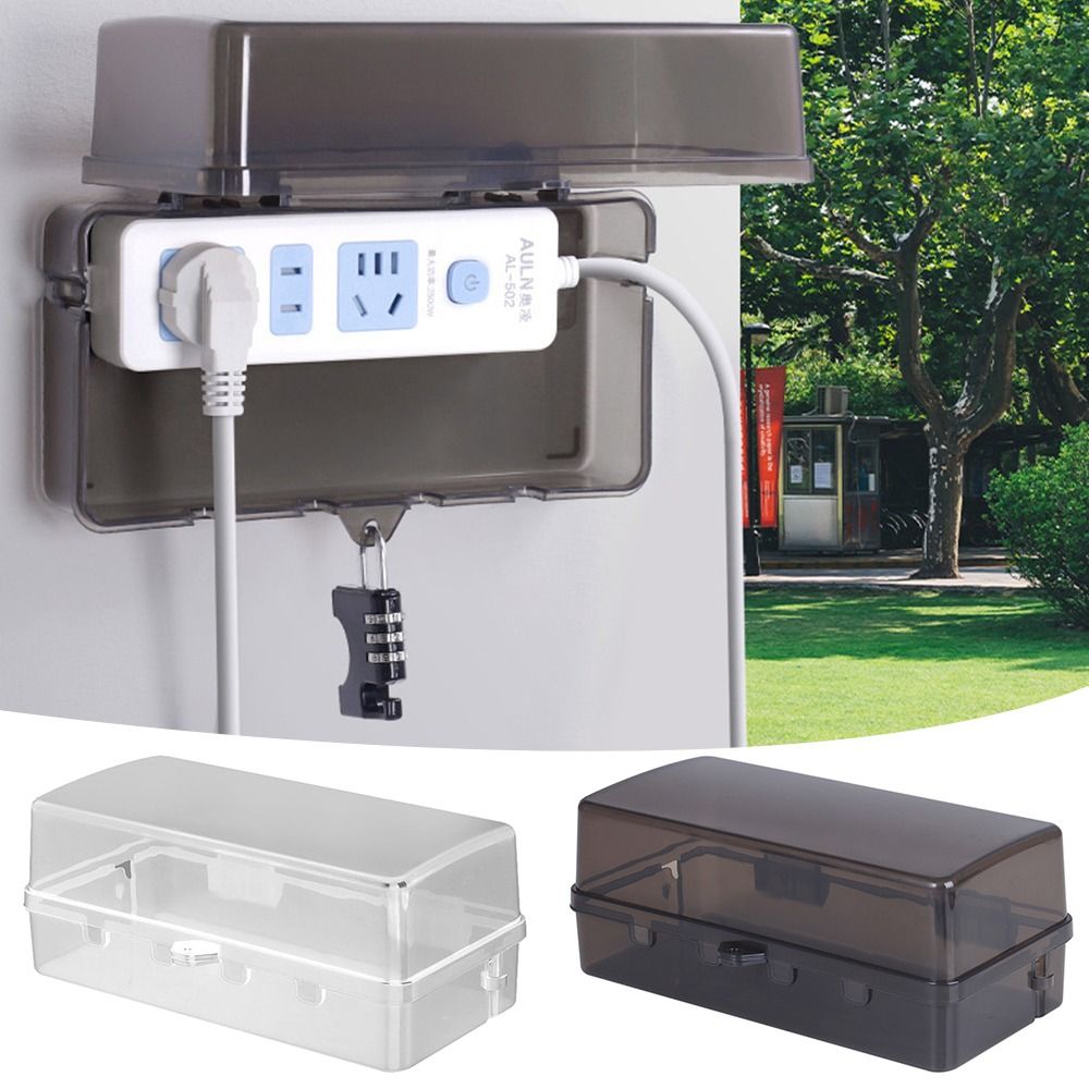 Caixa de Plástico Durável Anti - Outdoor Power Strip With Cover avaliação e preço