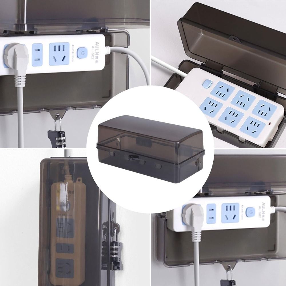 Caixa de Plástico Durável Anti - Outdoor Power Strip With Cover avaliação e preço