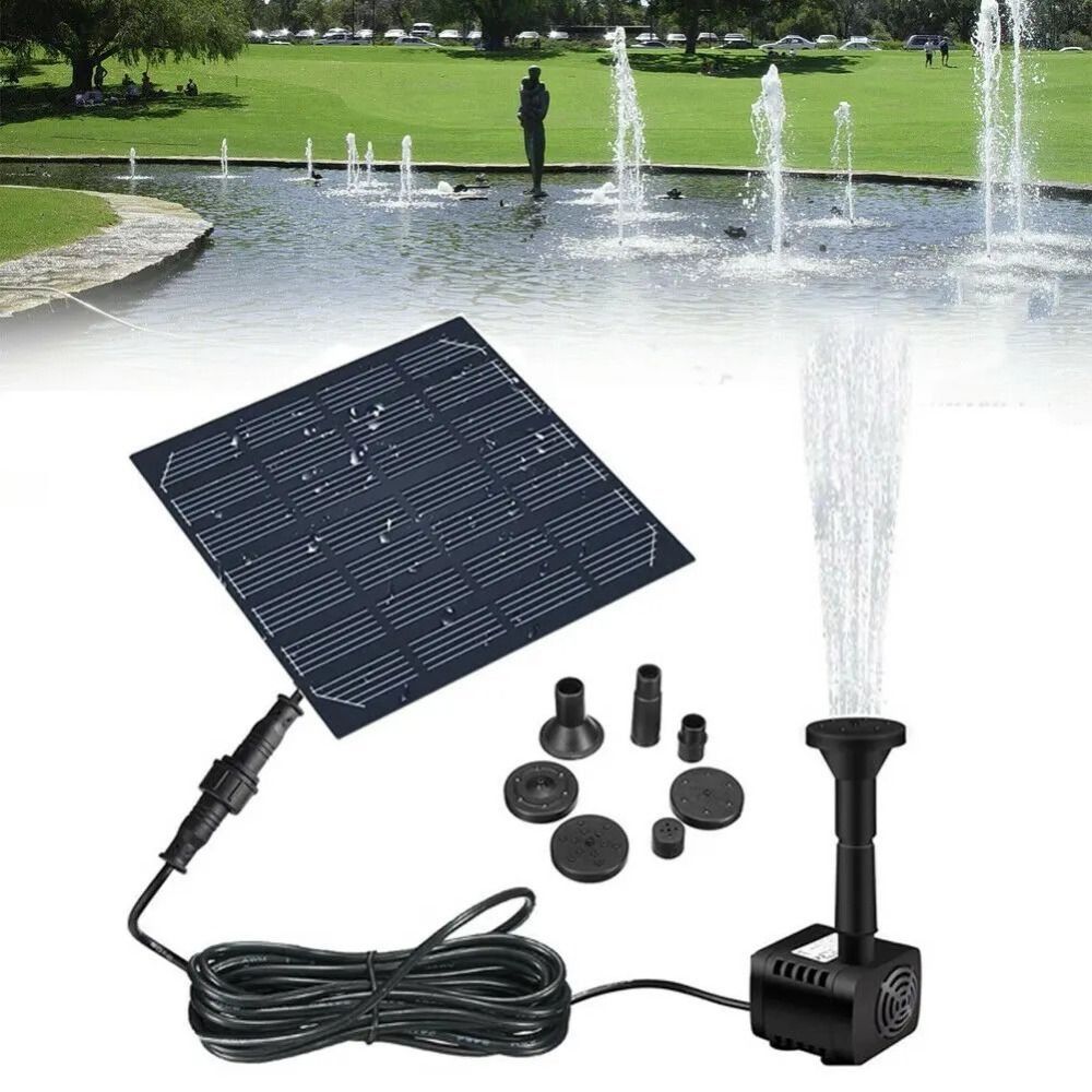 Mini Solar Fountain Pump, Powe - Outdoor Power Source avaliação e preço