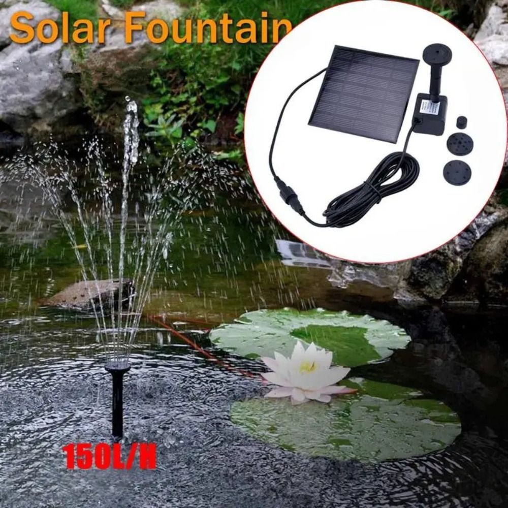 Mini Solar Fountain Pump, Powe - Outdoor Power Source avaliação e preço
