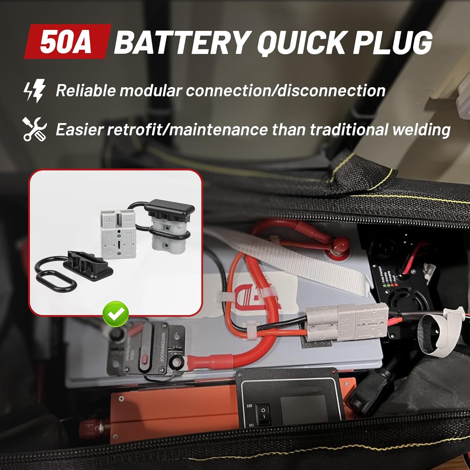 Conector Rápido de Bateria 50A - Outdoor Power Disconnect avaliação e preço