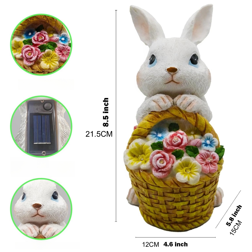Estátua de Coelho Solar para J - Outdoor Power Deals avaliação e preço